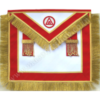 Masonic Grand Chapter Royal Arch Mason Apron with Fringe and Tassels